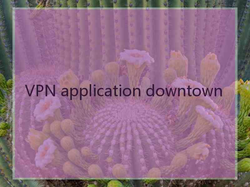 VPN application downtown