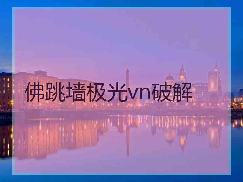 佛跳墙极光vn破解