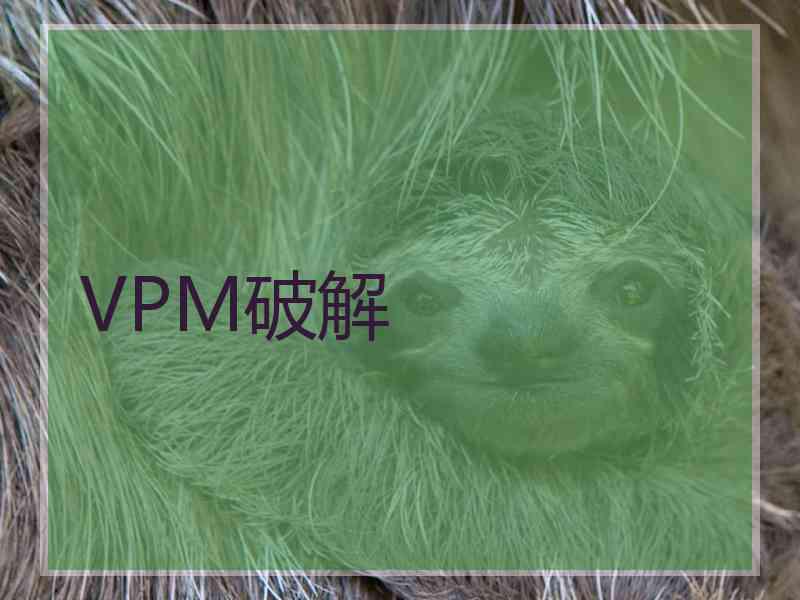 VPM破解