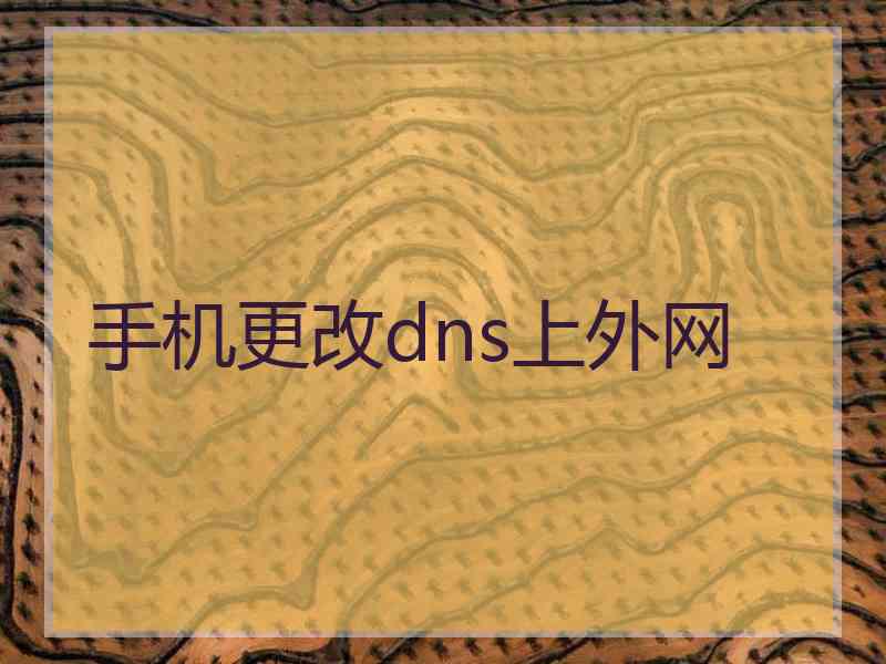 手机更改dns上外网