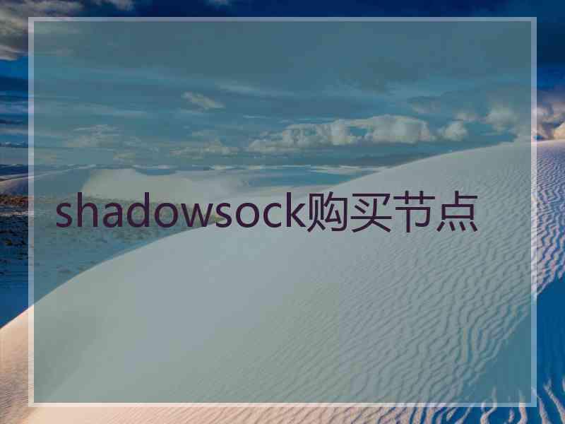 shadowsock购买节点