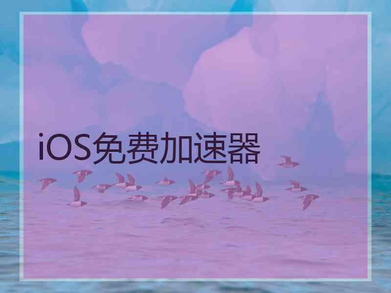 iOS免费加速器