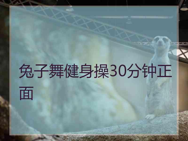 兔子舞健身操30分钟正面