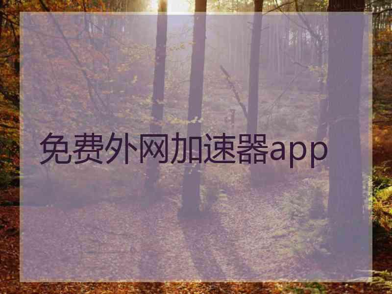 免费外网加速器app