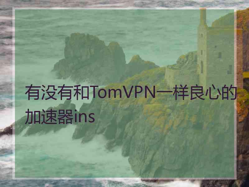 有没有和TomVPN一样良心的加速器ins