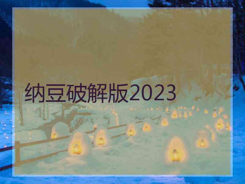 纳豆破解版2023